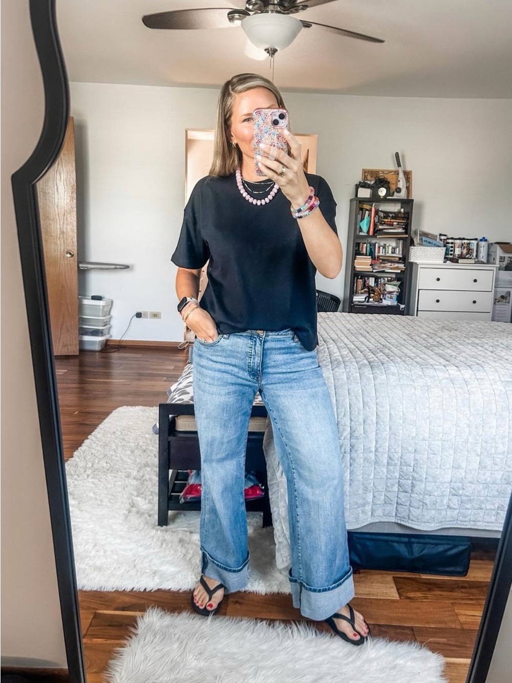 Kut from the Kloth Light Wash Wide-Leg Jeans